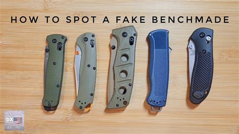 how to identify a fake benchmade knife